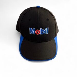 Mobil Black and Blue Cap